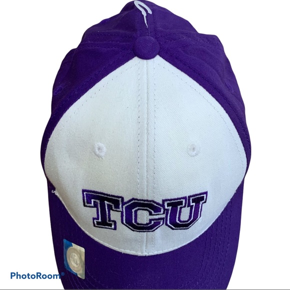 TCU Horned Frogs Purple and White Structured Hat - Picture 4 of 8